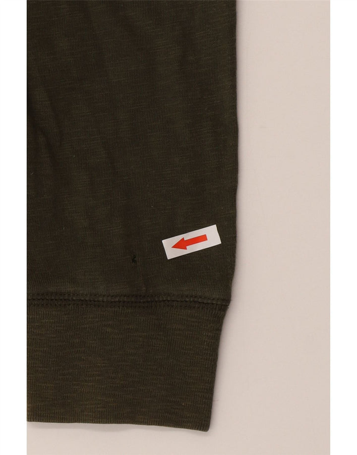 Męski top Timberland z długim rękawem, mały, zielony, bawełniany