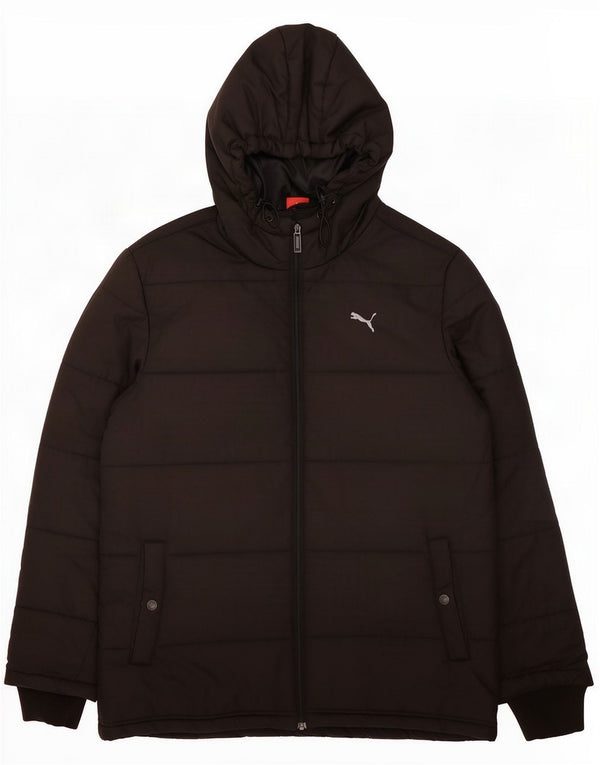 Puma Mens Hooded Padded Jacket UK 38 Medium Black