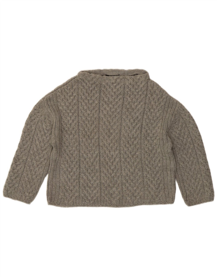 Damski sweter oversize z golfem Zara UK 10 Small Grey