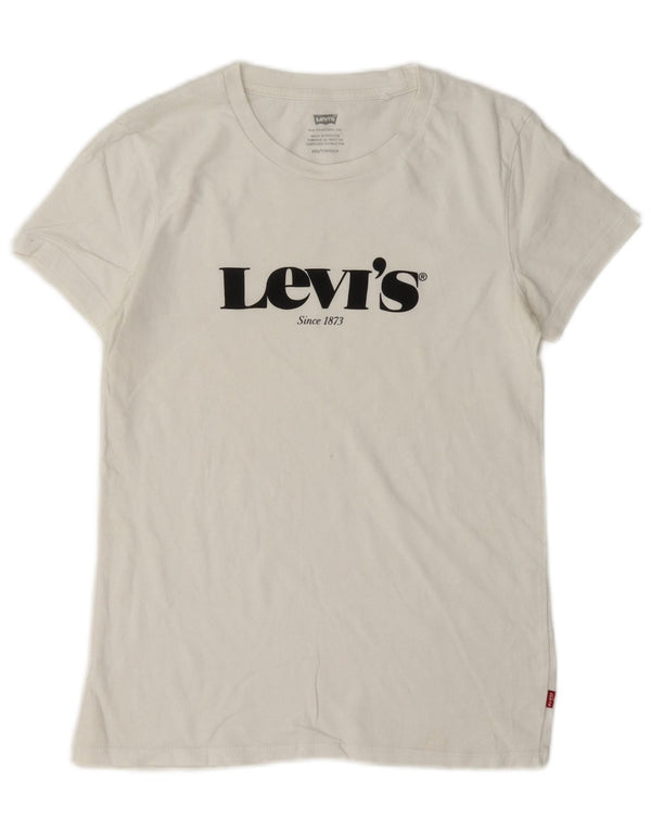 Damska koszulka oversize z grafiką Levi's Top UK 2 2XS biała