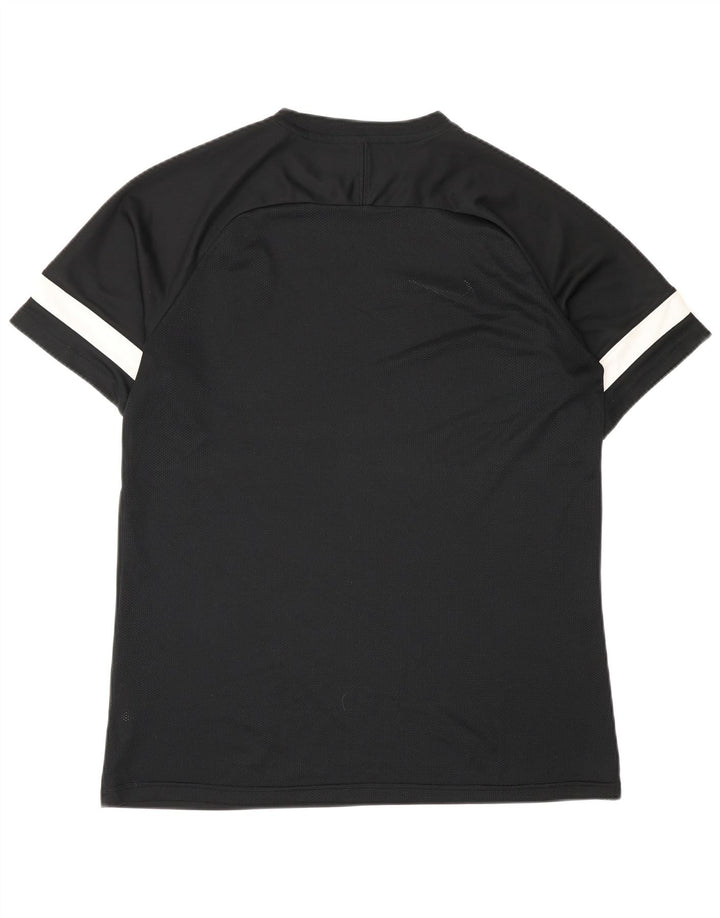 Męski T-shirt Nike Dri Fit, duży, czarny poliester z blokami kolorów