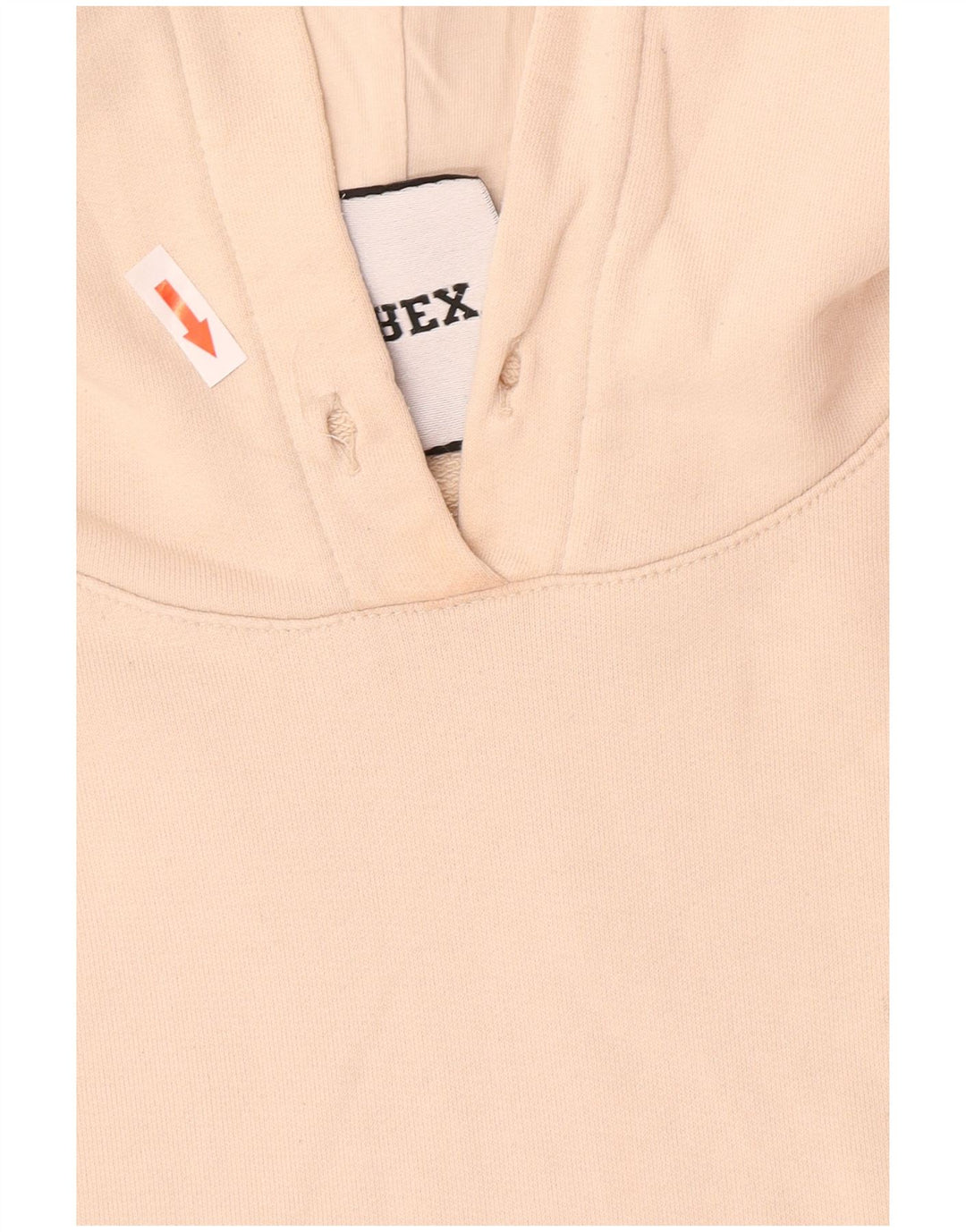 Męski sweter z kapturem i grafiką Pyrex XL, beżowy, bawełniany
