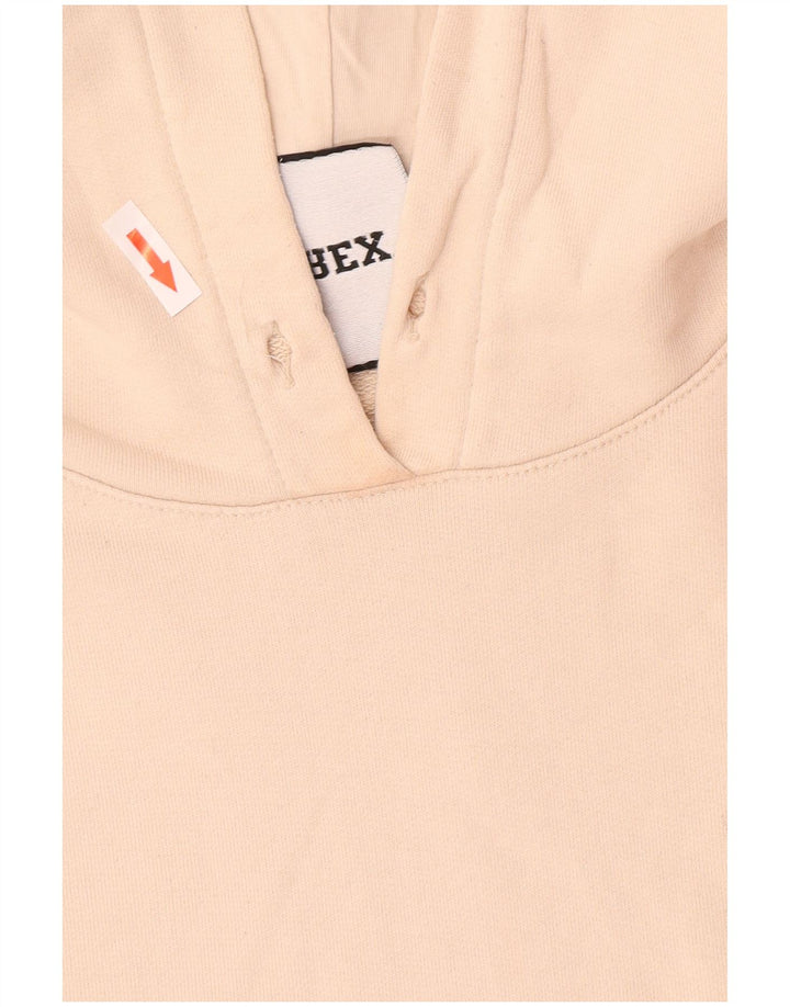 Męski sweter z kapturem i grafiką Pyrex XL, beżowy, bawełniany