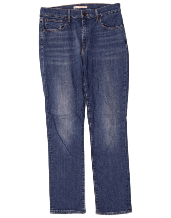 Damskie dżinsy Levi's 724 z wysokim stanem W31 L30 Niebieska bawełna