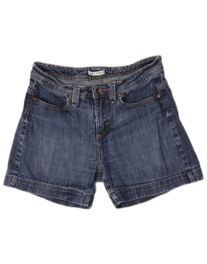 Damskie spodenki jeansowe Lee z niskim stanem US 6 Medium W28, niebieska bawełna