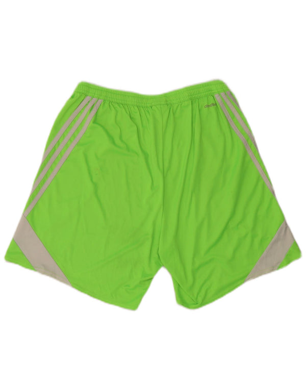 Męskie spodenki sportowe Adidas o regularnym kroju, duże W27 L7, zielone, sportowe z blokami kolorów