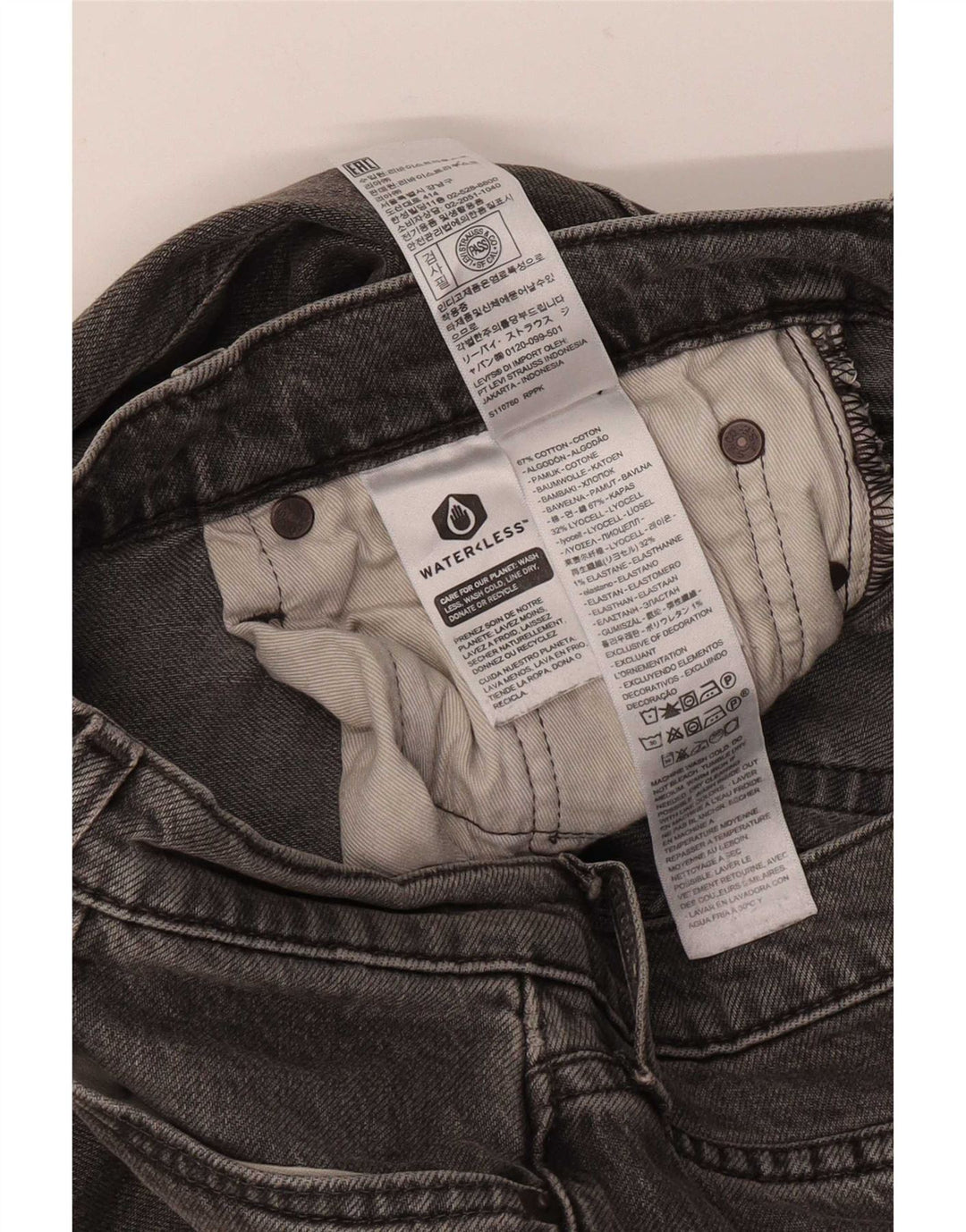 Levi's Męskie 511 Slim Jeans W30 L32 Szara Bawełna