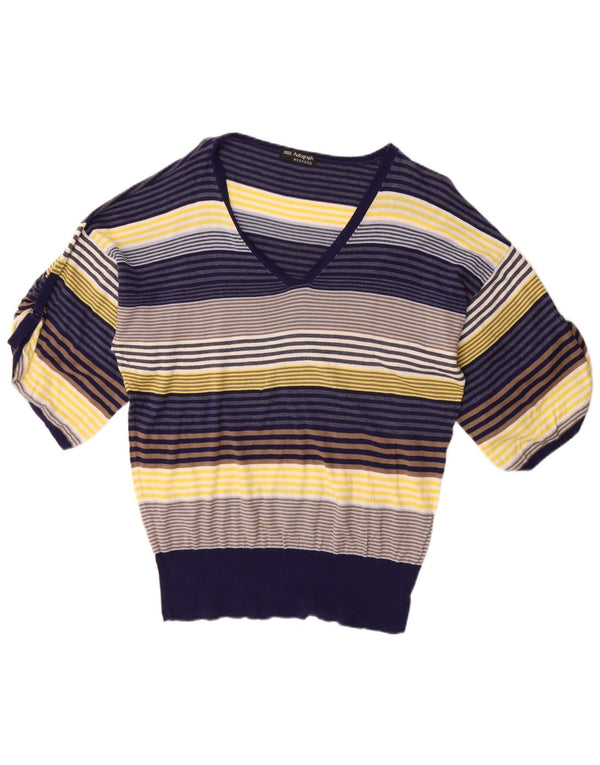 Sweter Marks & Spencer Damski Autograph z dekoltem w kształcie litery V, UK 20 2XL Granatowy