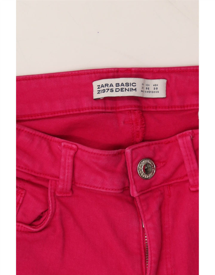 ZARA Womens Skinny Jeans US 6 Medium W28 L27 Pink Vintage Zara and Second-Hand Zara from Messina Hembry 