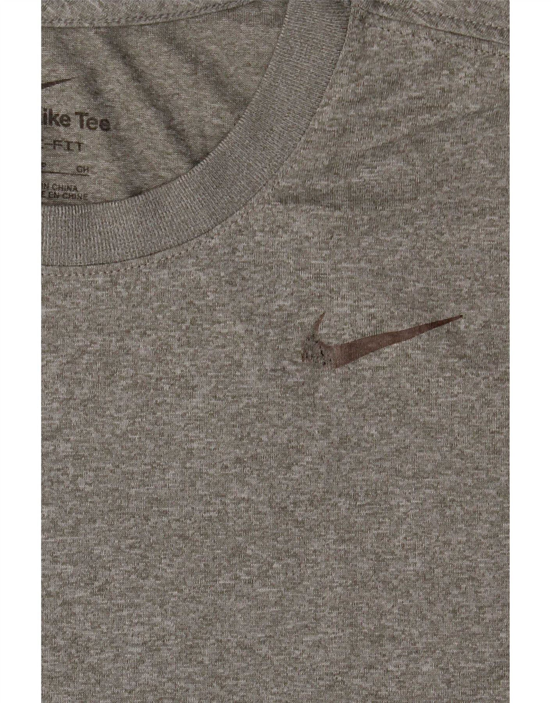 Męski T-shirt Nike Dri Fit, mały, szary, nakrapiany poliester