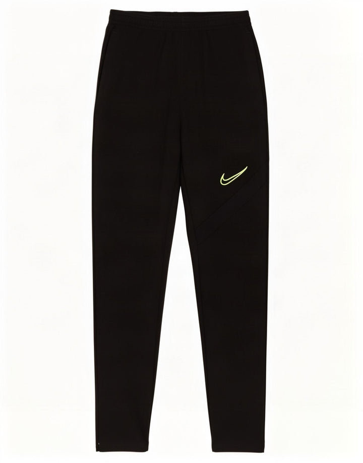 Chłopięce spodnie dresowe Nike Dri Fit na 12-13 lat, duże, czarne, poliestrowe