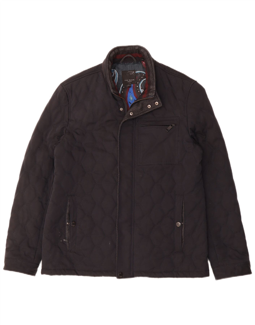 Męska pikowana kurtka TED BAKER, rozmiar 5 XL, granatowa