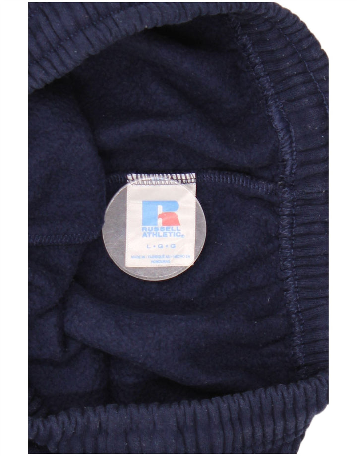Męskie spodnie dresowe RUSSELL ATHLETIC Joggery, duże, granatowe, bawełniane