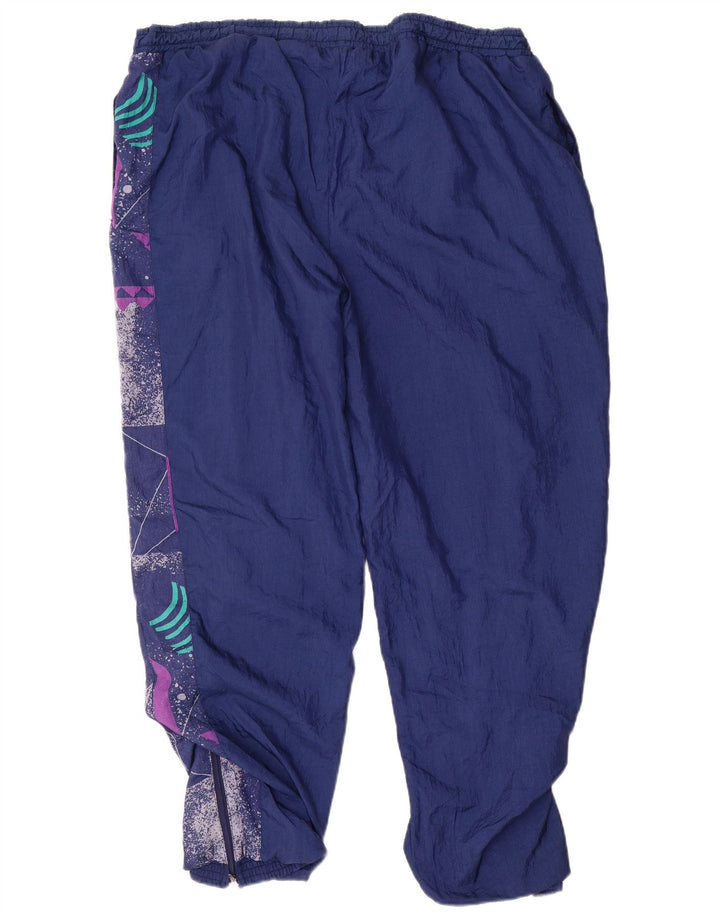 ORSO POETA Męski dres XL, granatowy, geometryczny, poliamid