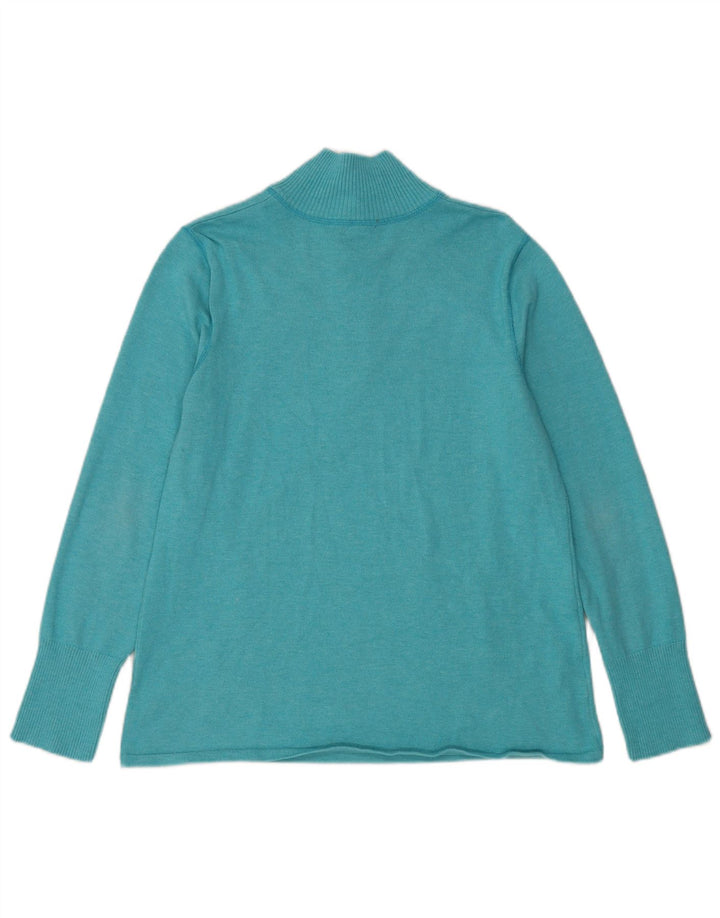Damski sweter z zamkiem błyskawicznym Eddie Bauer UK 18 XL Niebieski poliester