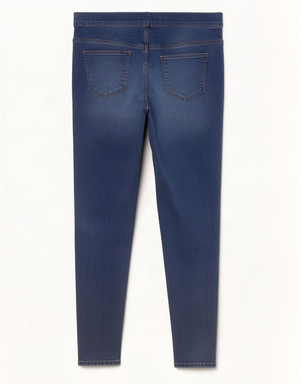 Marks & Spencer Damskie dżinsy Jegging UK 16, duże, W34 L28, niebieska bawełna