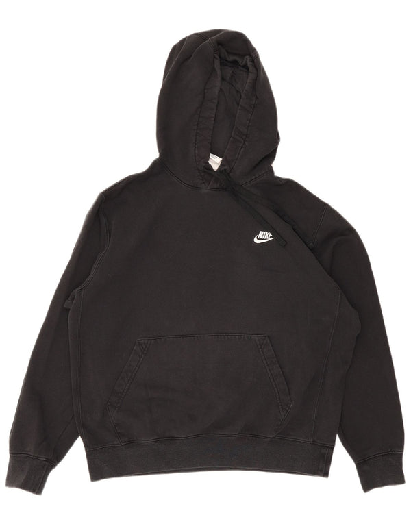 Damski sweter z kapturem Nike UK 14, średni czarny, bawełniany