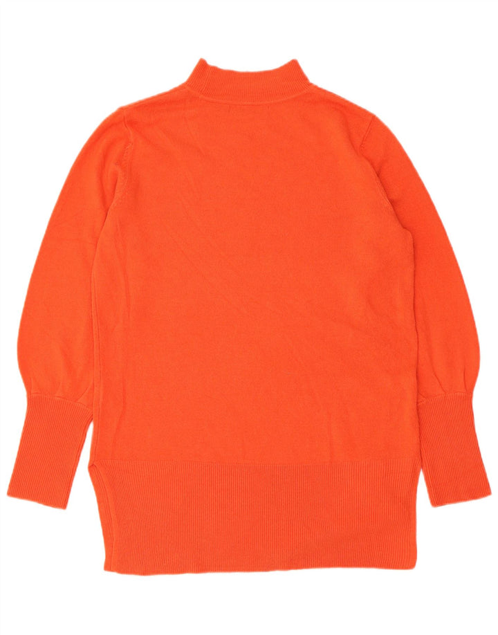 Marks & Spencer Damski sweter z golfem UK 14, średni pomarańczowy