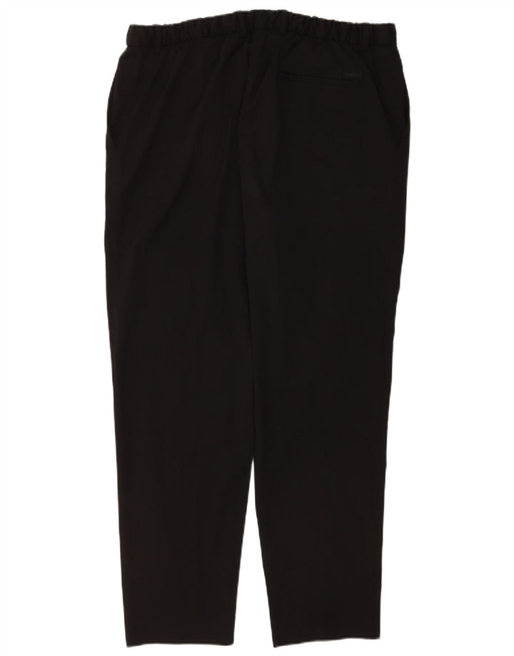 Męskie zwężane spodnie Chino Calvin Klein W36 L30 Czarny poliester