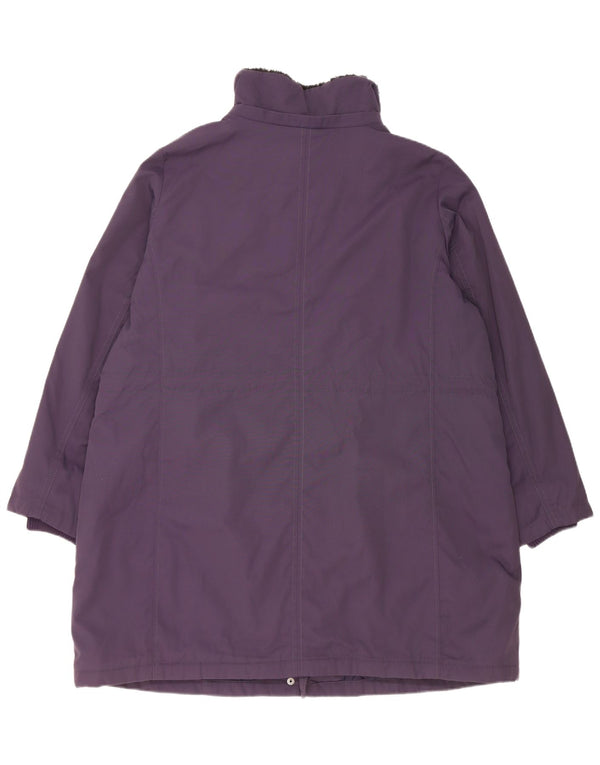 Marks & Spencer Womens Padded Coat UK 18 XL Purple Polyamide
