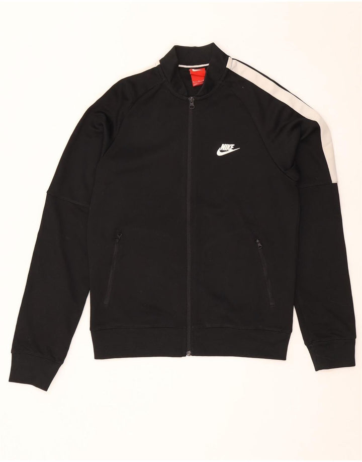 Męska bluza dresowa Nike, mała, czarna, poliestrowa z blokami kolorów