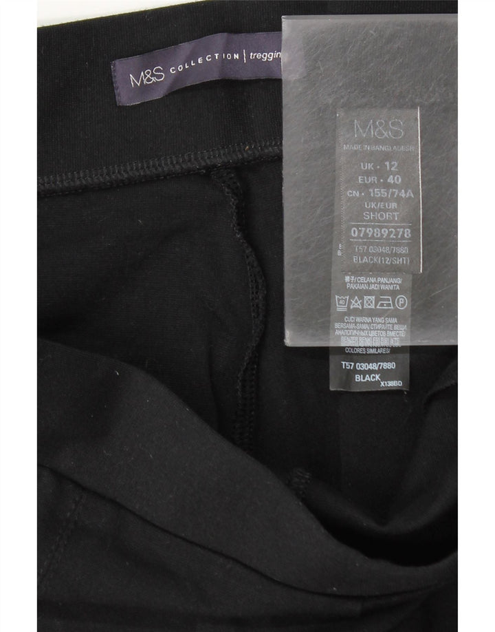 Legginsy damskie Marks & Spencer UK 12, średnia czarna wiskoza