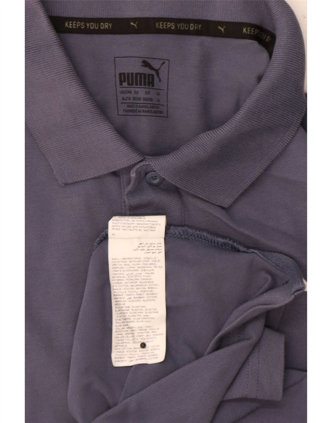 Męska koszulka polo Puma XL, szara bawełna