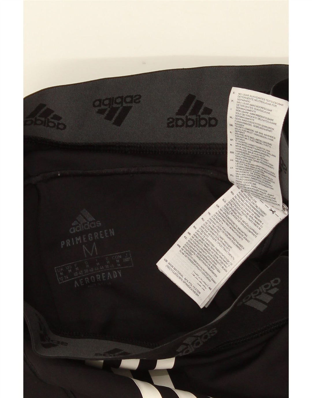 Damskie legginsy ADIDAS Aeroready Graphic UK 12/14, średni czarny poliester