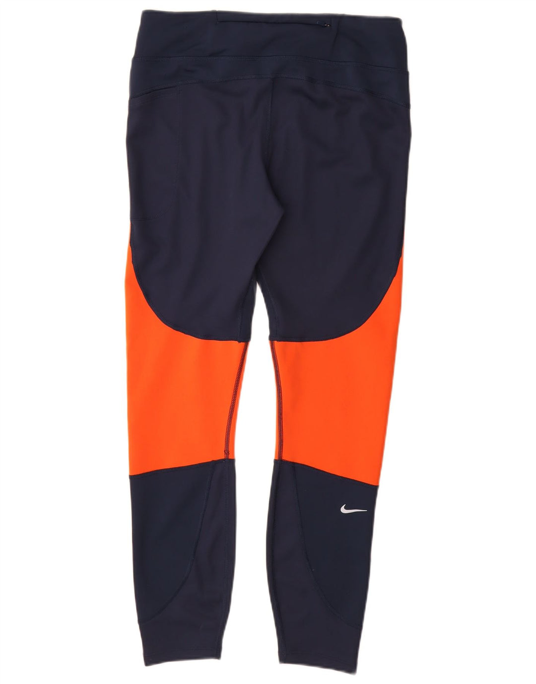 Legginsy damskie Nike UK 14, duży, granatowy, poliester z blokami kolorów