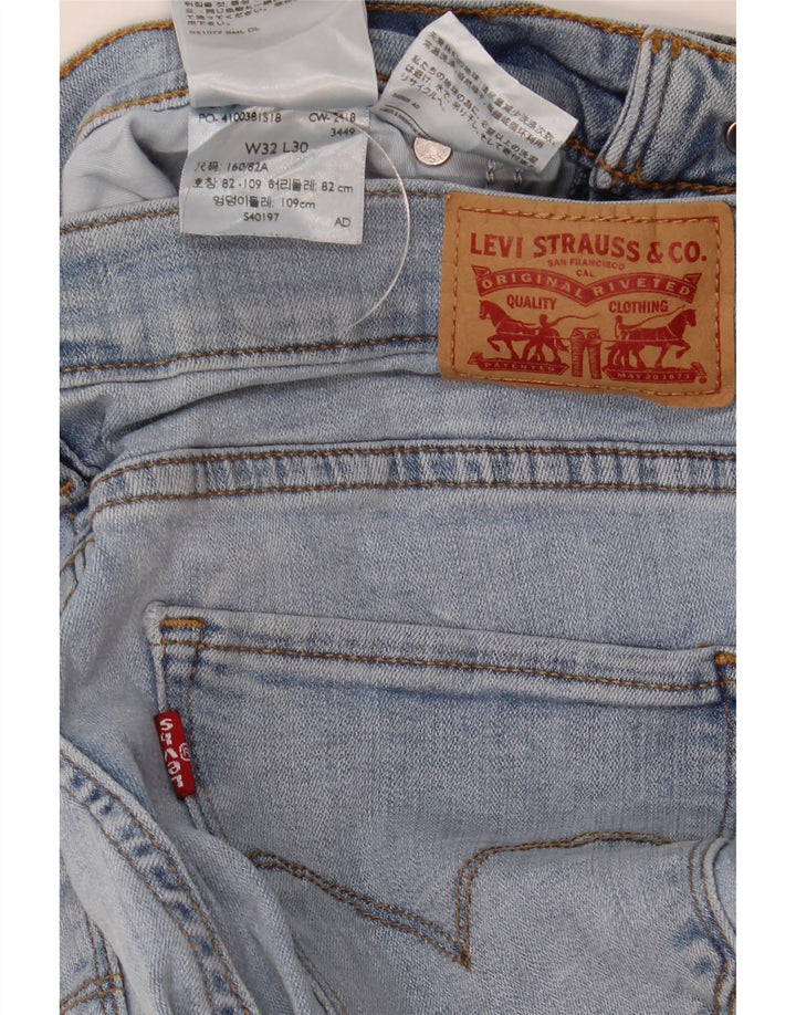 Damskie dżinsy Levi's 314 Shaping Straight W32 L30 Niebieska bawełna