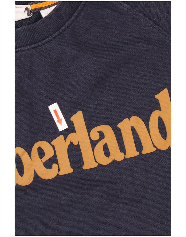 Męska bluza Timberland z grafiką o regularnym kroju, mała, granatowa