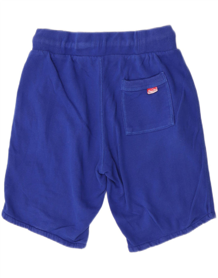 Męskie spodenki sportowe Superdry Graphic, średnioniebieskie, bawełniane