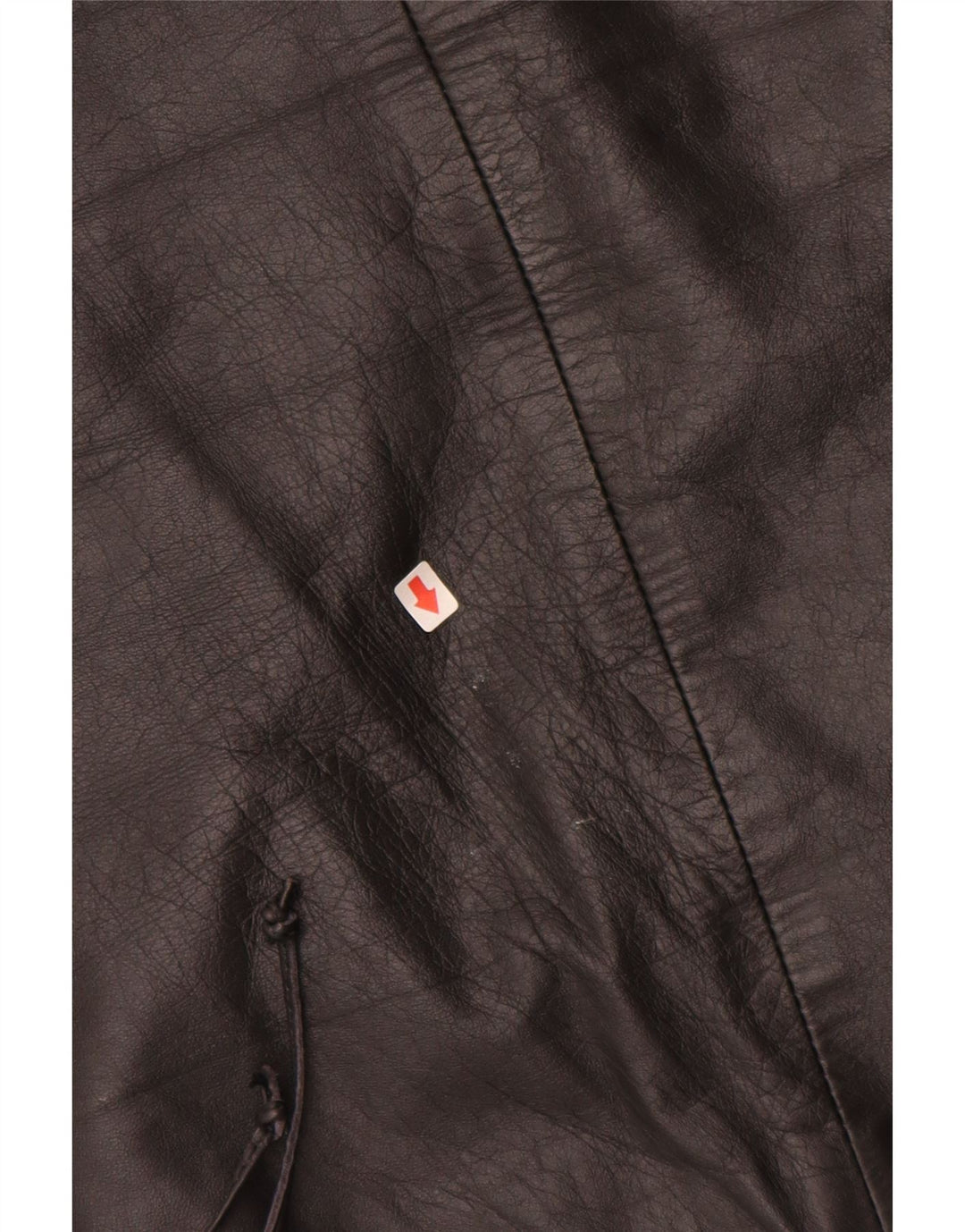 VINTAGE Damska skórzana spódnica EU 34 XS W24 Czarna skóra