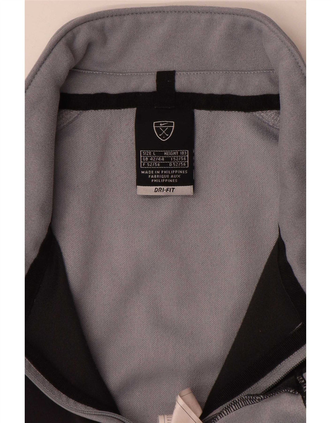 Męski dres Nike Dri Fit z pulowerem, UK 42/44, duży szary blok kolorów