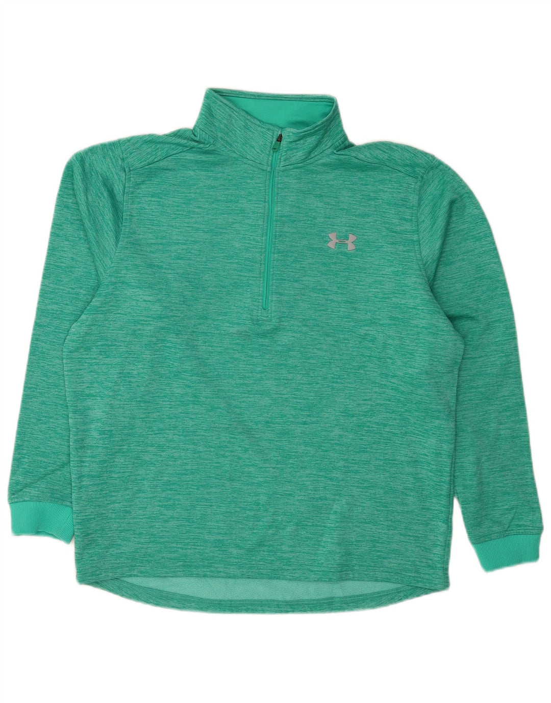 Męski sweter Under Armour z zamkiem błyskawicznym, duży, turkusowy, nakrapiany