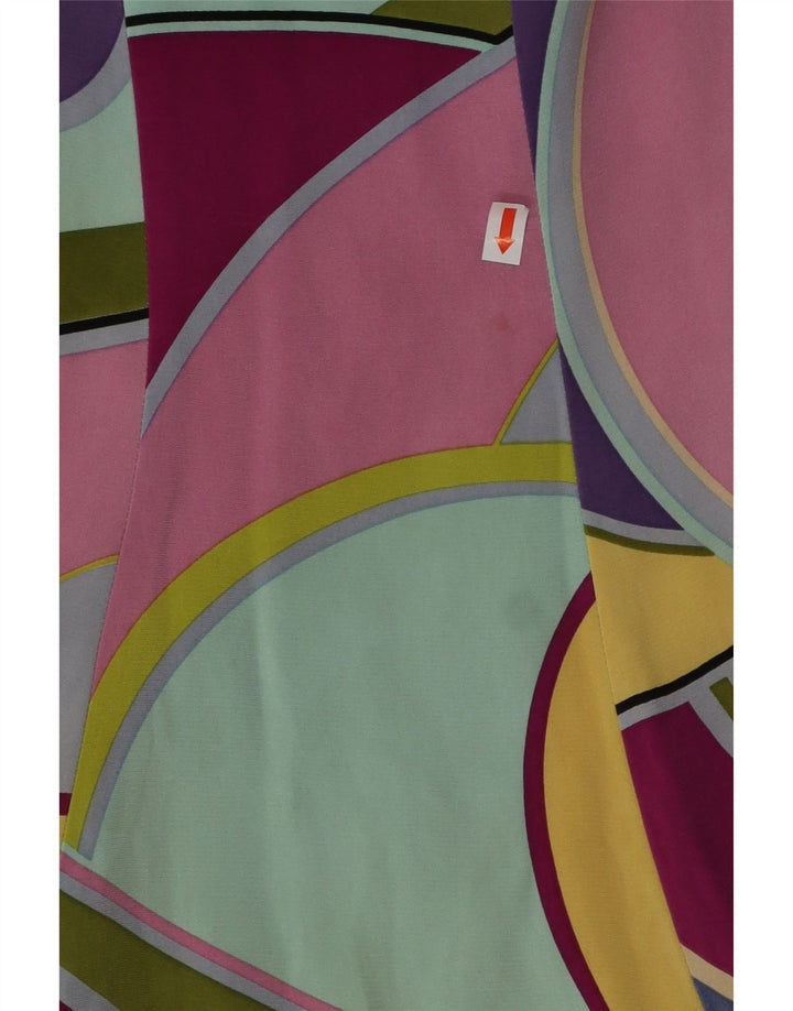 KAREN MILLEN Damska spódnica w kształcie litery A UK 10 Small W30 Wielokolorowa geometryczna