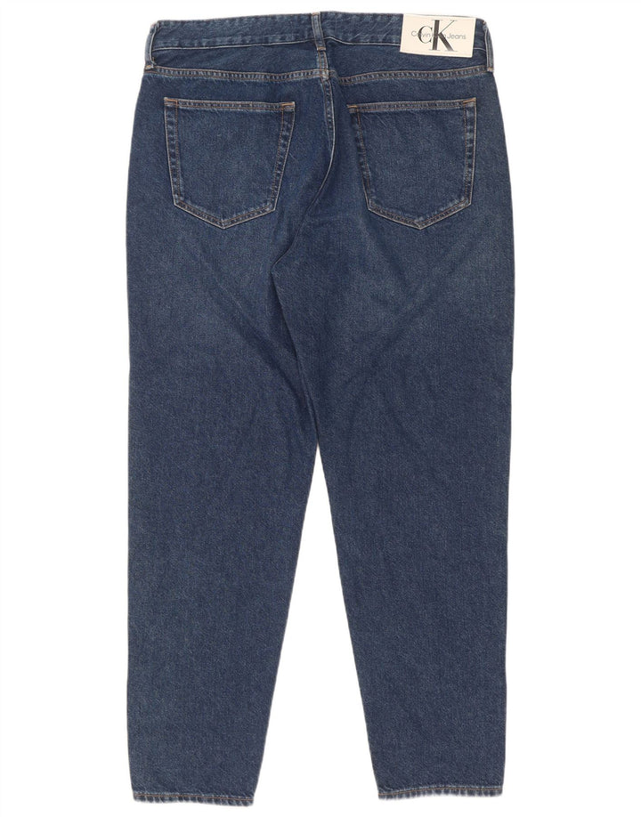 Męskie dżinsy Calvin Klein Regular Tapered W33 L30 Niebieskie bawełniane
