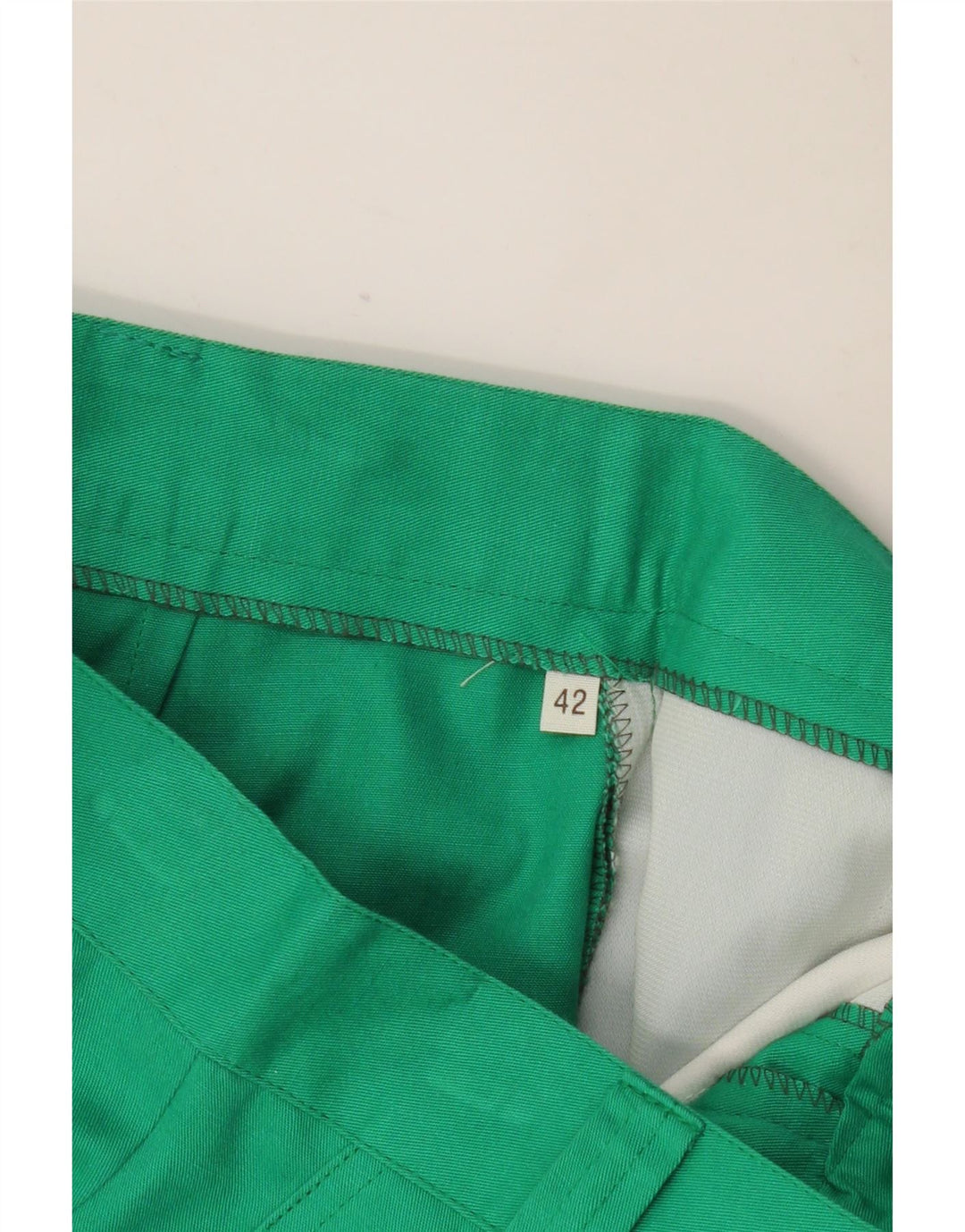 Damskie spodnie chino z wysokim stanem VINTAGE IT 42 Medium W26 L30 Turkusowe