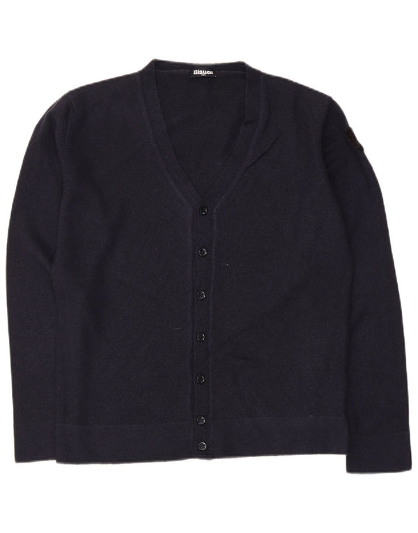 Sweter damski Blauer UK 14, duży, granatowy, wełniany
