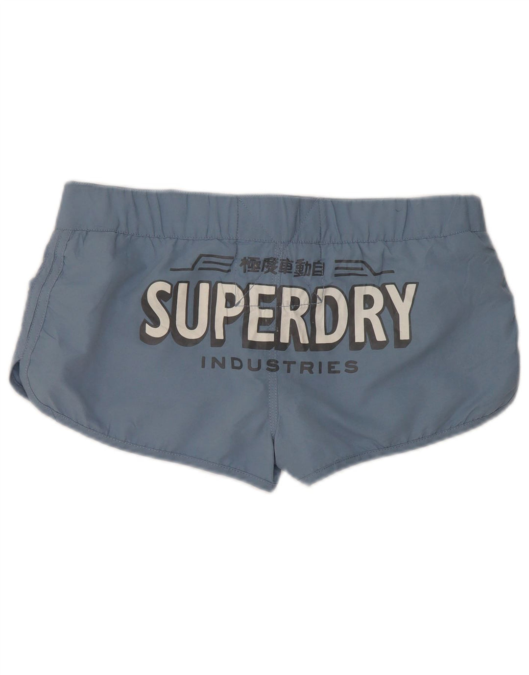 Damskie spodenki kąpielowe Superdry Graphic UK 16, duże, niebieskie, poliestrowe