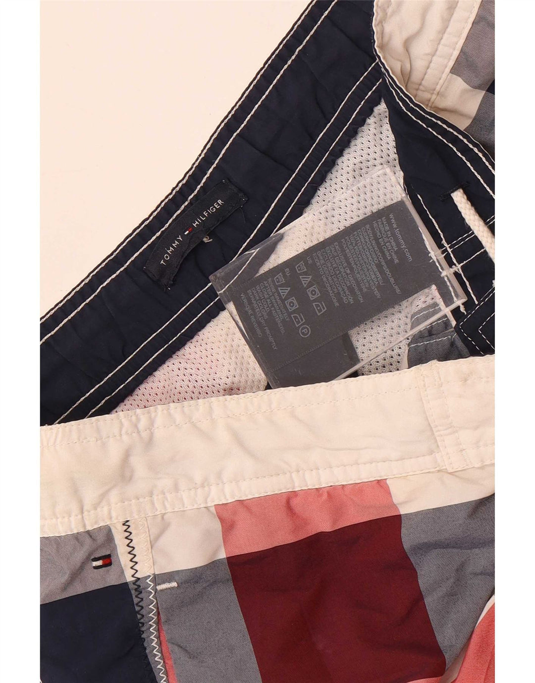 Chłopięce spodenki kąpielowe Tommy Hilfiger 13-14 lat w wielobarwną kratkę