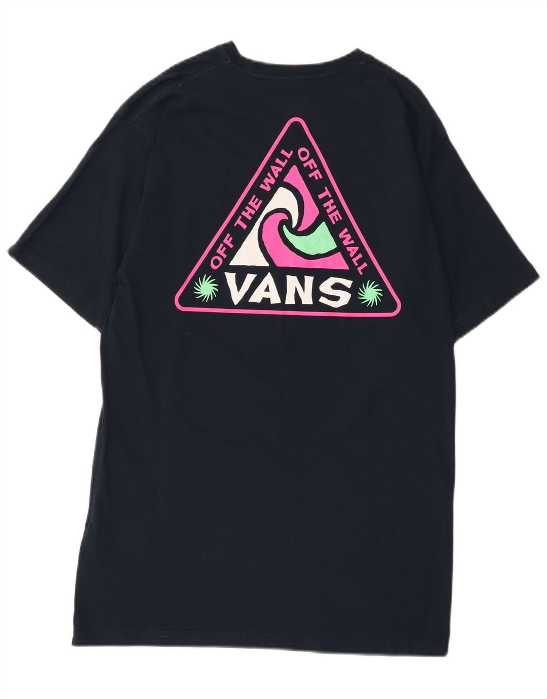 Męski T-shirt Vans o klasycznym kroju z grafiką, średni, granatowy, bawełniany