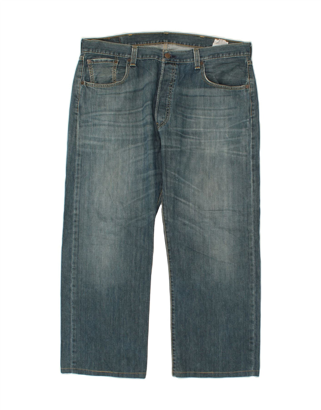 Męskie jeansy LEVI'S 501 Straight W38 L26 Niebieskie bawełniane