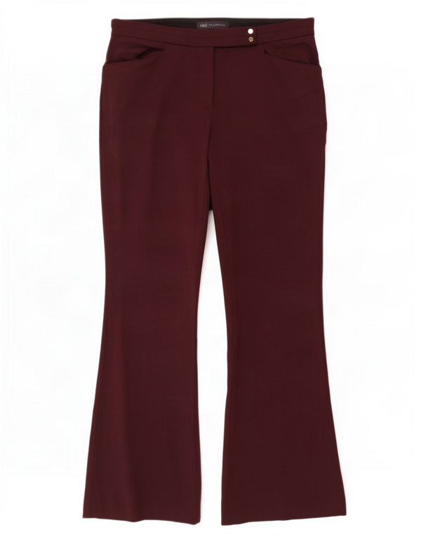 Spodnie Chino Marks & Spencer Bootcut UK 12 Medium W32 L29 Bordowe
