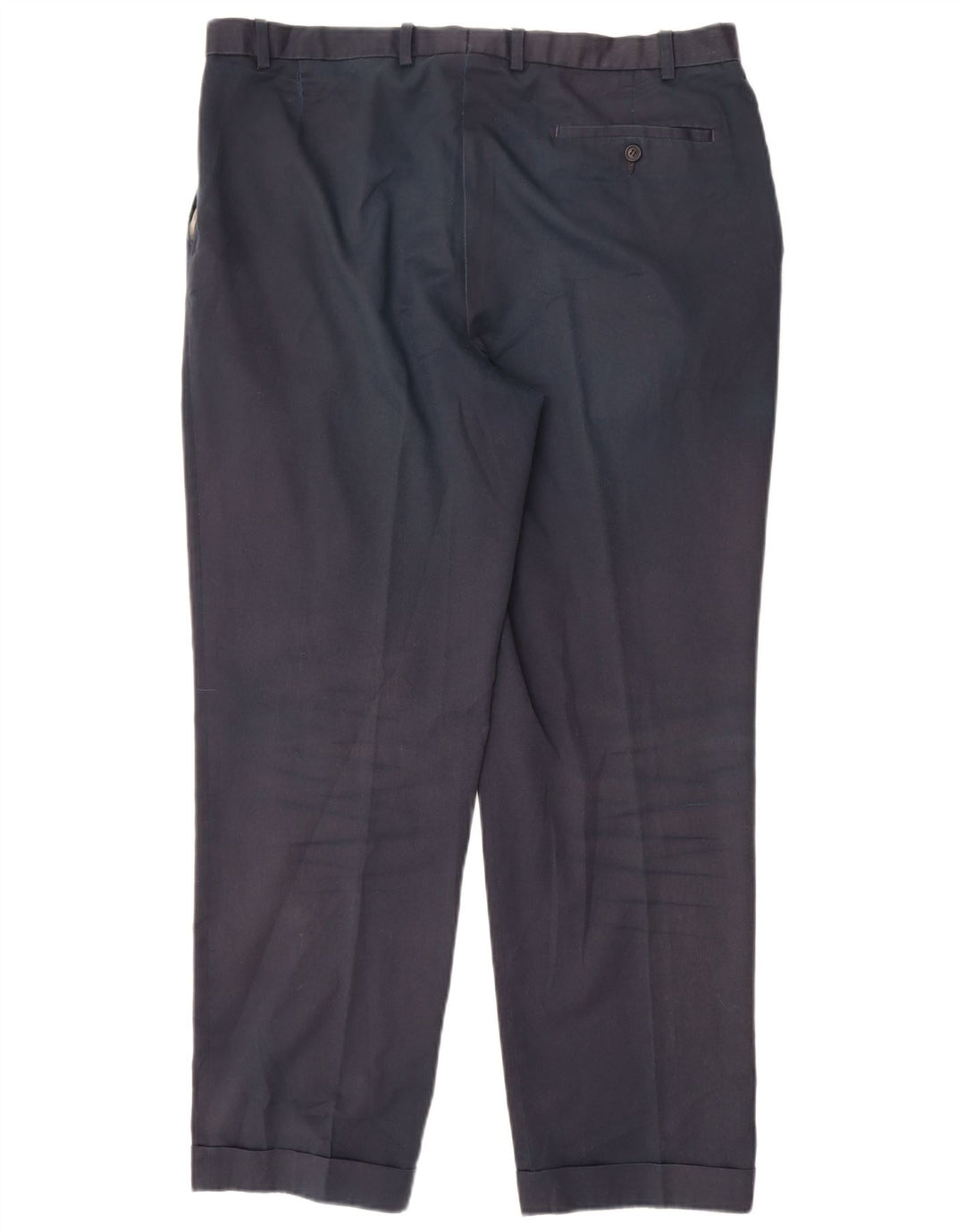 Niebieskie spodnie garniturowe męskie Marks & Spencer Harbour Pegged W38 L31 granatowe