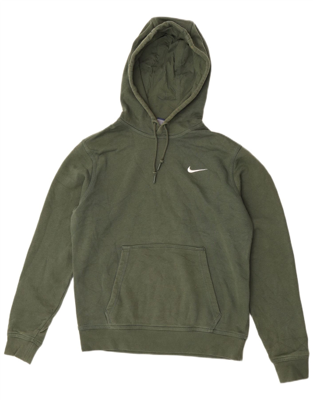 Męski sweter z kapturem Nike, średni zielony, bawełniany