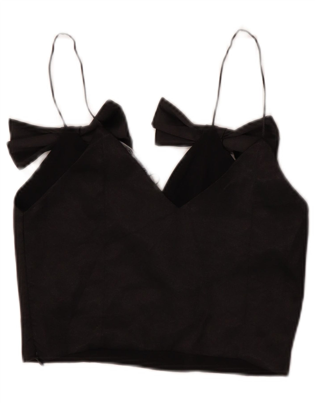 Damski top na ramiączkach Zara UK 4 XS, czarny poliester