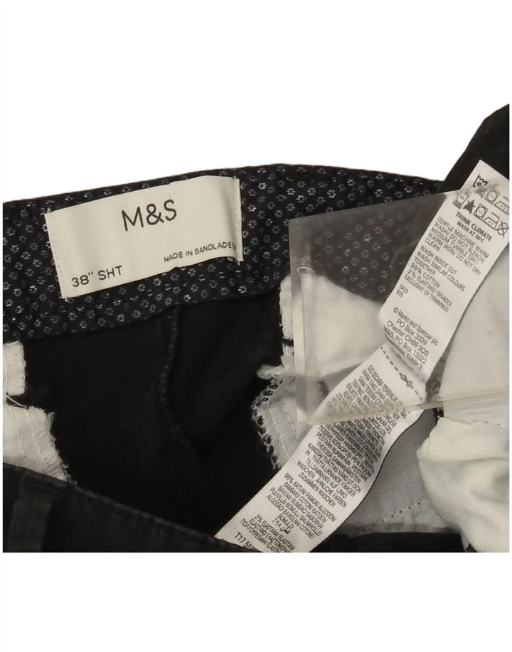 Męskie spodenki Chino Marks & Spencer W38 XL, czarne, bawełniane