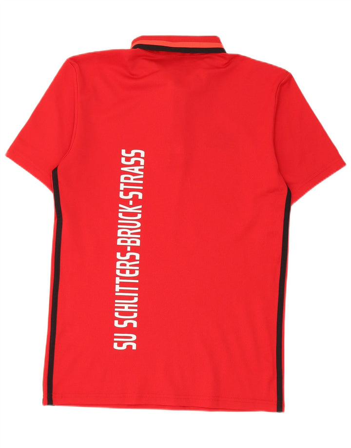 Męska koszulka polo Adidas Climalite Graphic, mała czerwona