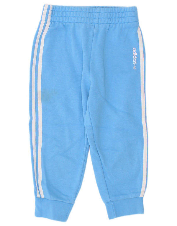 Adidas Chłopięce Spodnie Dresowe Joggery 3-4 Lat Niebieskie Bawełniane